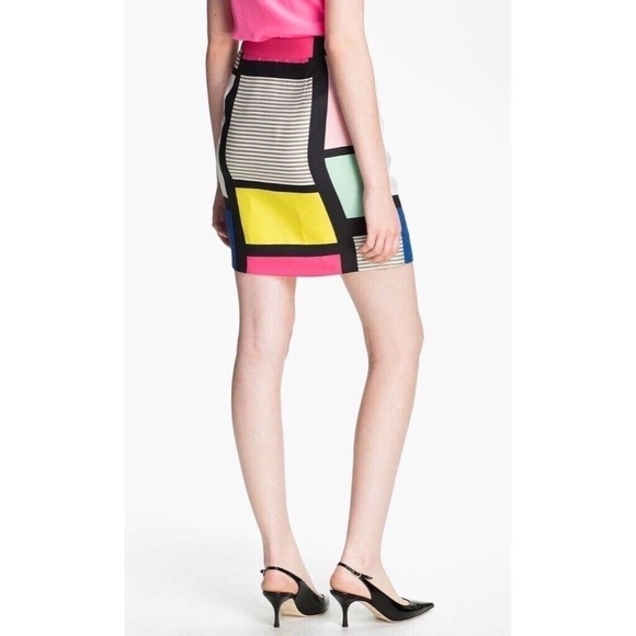 KATE SPADE Barry Pop of Color Block Stripe Colorblock Mini Colorful Size 6 - Picture 9 of 16